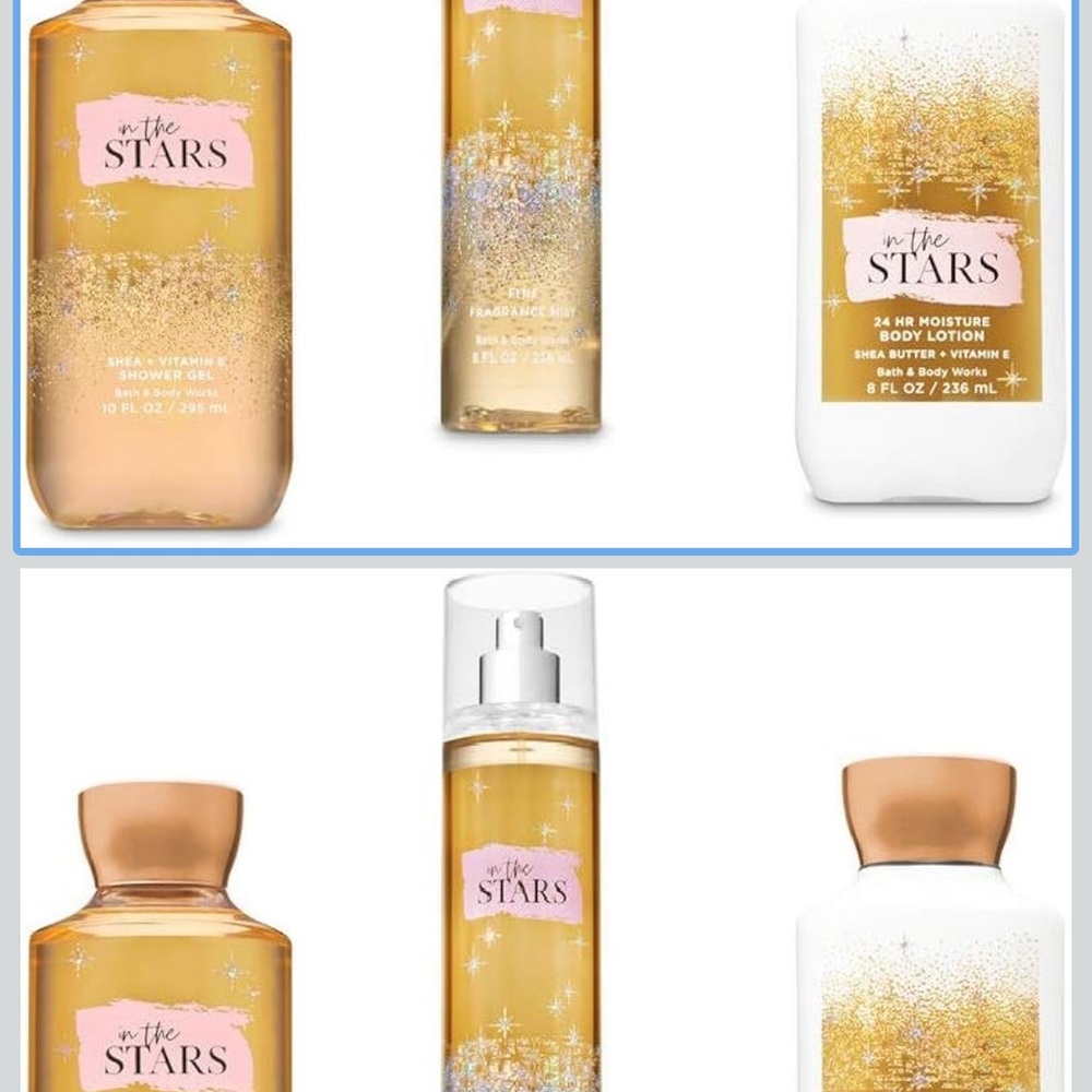 Bath & Body Works In The Stars Body Wash - Gold and White